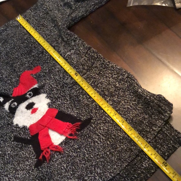 🐾Crew neck soft tweed HiLo hem scottie dog relief winter holiday sweater - Picture 10 of 10